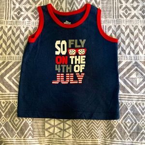 12 M boys 4th of July tank